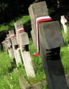 A Polish cemetery in Vilnius, Lithuania - LITHUANIA Royalty Free Stock Photo